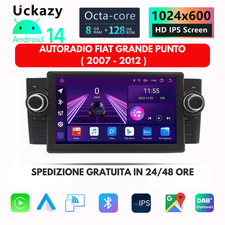Autoradio Android Fiat Grande Punto 2009-2015 Carplay Auto GPS Stereo 2 Din USB