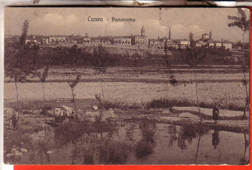 Cartolina cuneo citta - citta', fp