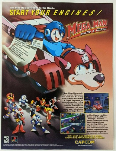 Mega man battle chase - man, stampa