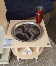 Kartell Tavolino design Anna Castelli anni '70. Color crema. Articolo Raro.