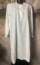 ? CAMICIA DA NOTTE VINTAGE LINGER DOR Tg.5/50 COTONE LEGGERO SOFT BIANCO ITALY