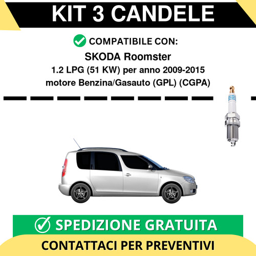 Kit candele per skoda - candele,