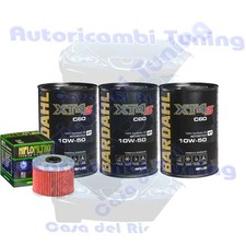 Kit Tagliando Olio Bardahl XT4S 10W50 + Filtro Per Honda XBR500 SJ SH 1987>1988
