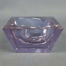 Posacenere Vetro Murano SEGUSO Viola Design Flavio Poli Modernariato Anni 70