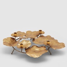 Portacandele Foglie Ninfea x4