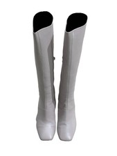 Giampaolo Viozzi Stivali Bianchi numero 37 100% Pelle Come Nuovi Regalo Natale