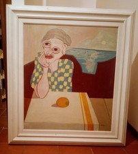 OLIO SU TELA - Stefano Bellussi - 1985- Titolo Operaio