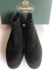 Church donna stivaletto Beatles in pelle nera scamosciata misura 37.5