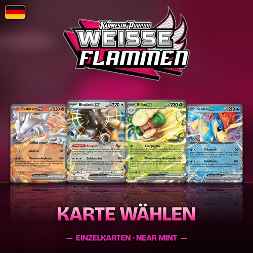 Carte pokemon fiamme bianche - carte,