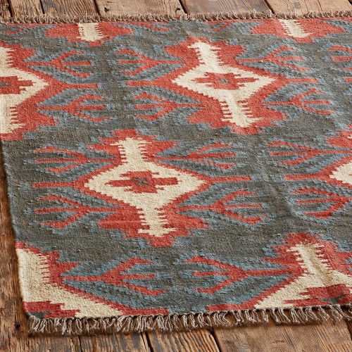 Tappeto iuta lana kilim - lana,