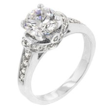 Anello scaffale rodiato - anello,