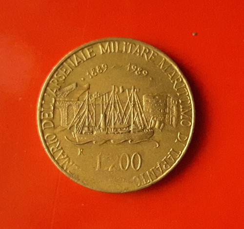 200 lire 1989 errore non - lire,