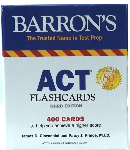 Act flashcards barron test - act,