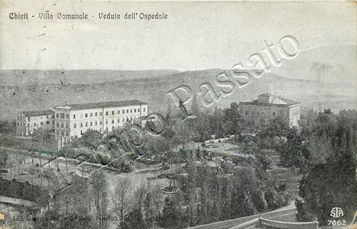 Cartolina chieti villa - cartolina, chieti,