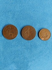 Monete inglesi one penny - monete,