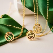 Collana zodiaco con pietra - zodiaco,