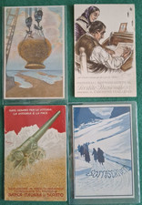 LOTTO 4 CARTOLINE PRESTITO RISPARMIO BANCA DI SCONTO CREDITO SALVADANAIO PATRIA