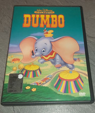 DUMBO DVD OLOGRAMMA TONDO DISNEY WARNER CON FOGLIETTO