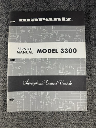 Marantz model 3300 manuale - manuale, di