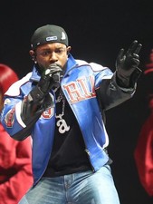 Giacca in pelle da corsa blu