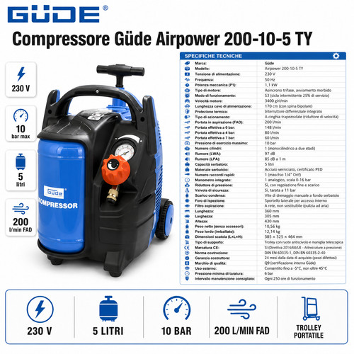 Compressore güde airpower - compressore,