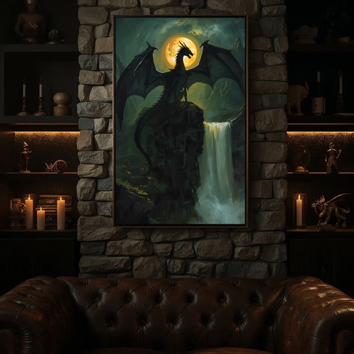 Drago gotico tela arte - , da