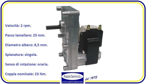 Motoriduttore stufa pellet