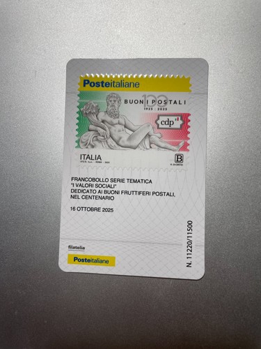 2025 tessera filatelica platic - 2025,