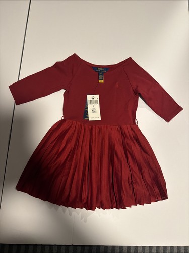 Abito plissettato rosso