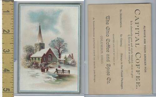 Victorian card 1890 ohio - victorian, 1890's,