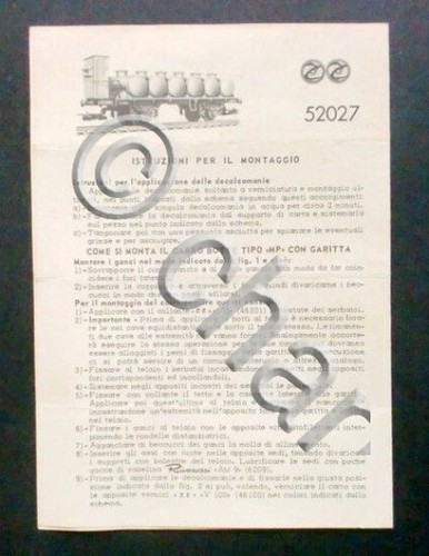 Istruzioni rivarossi 52027 - rivarossi,