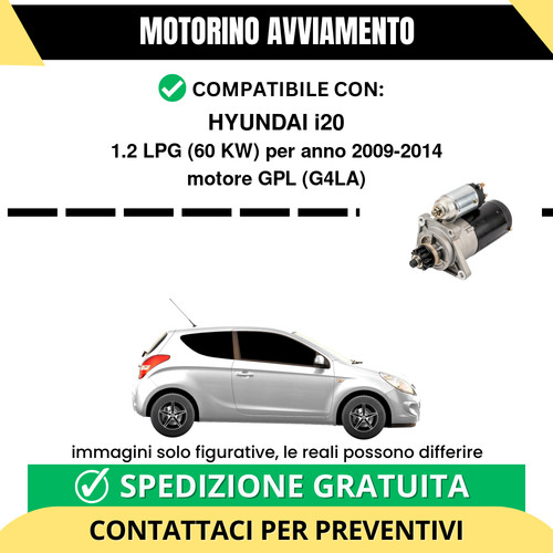 Motorino avviamento hyundai - motorino,