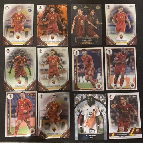12x roma topps - roma, chrome