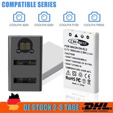 2 pezzi batteria EN-EL5 EL5 +