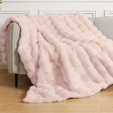 Coperta 130X150 Cm Rosa Pile