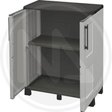 ARMADIO 2 ANTE basso IN RESINA