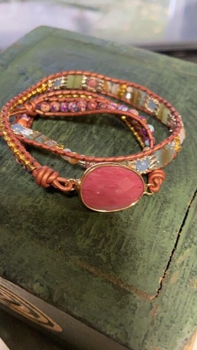 Bracciale perline pietre con - pietre, e