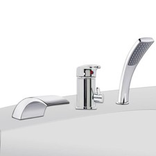 Miscelatore monocomando per vasca da bagno 3 fori cromato rubinetto bordo vasca ?