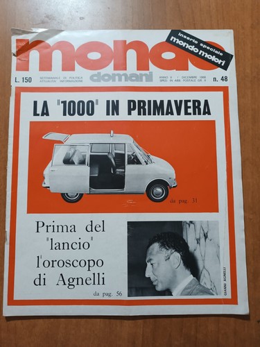 Mondo domani 1968 - mondo, prototipo