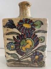 Flacone Di Iznik Turchia Ceramica Silicea Decorazione Floreale Vetro Piombo XIX
