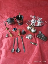 Lotto Di Piccoli Oggetti Argentato E Dorato