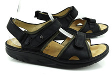 Finn Comfort Sandali Neri Comodi Scarpe In Pelle Taglia 45