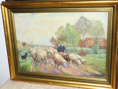 Quadro paesaggio con pastore - quadro,