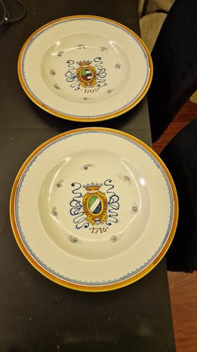 Coppia piatti deruta - coppia,