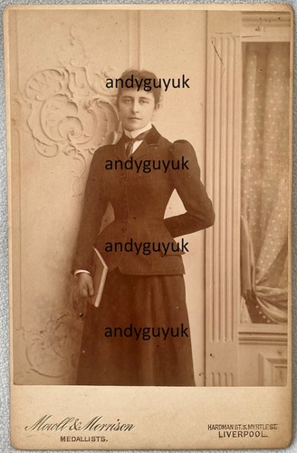 Cabinet card lady named - card,