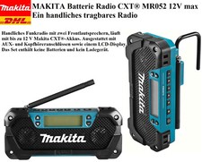 Makita Radio da Cantiere a Batteria 10,8V MR052 Senza Caricabatterie Perfetto NUOVO