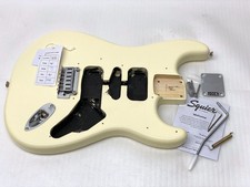 CRACK / CHIP Fender Squier Affinity 2-Pt TREMOLO STRAT BODY chitarra bianca olimpica