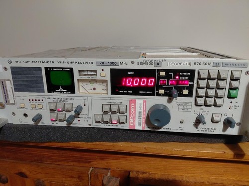 Rohde schwarz esm 20 - rohde, &