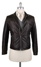 Giacca In Pelle Marrone Scuro