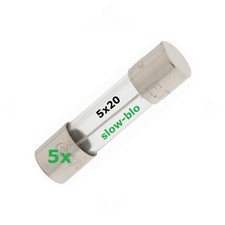 5x Fusibile 800mA RITARDATO, 5x20